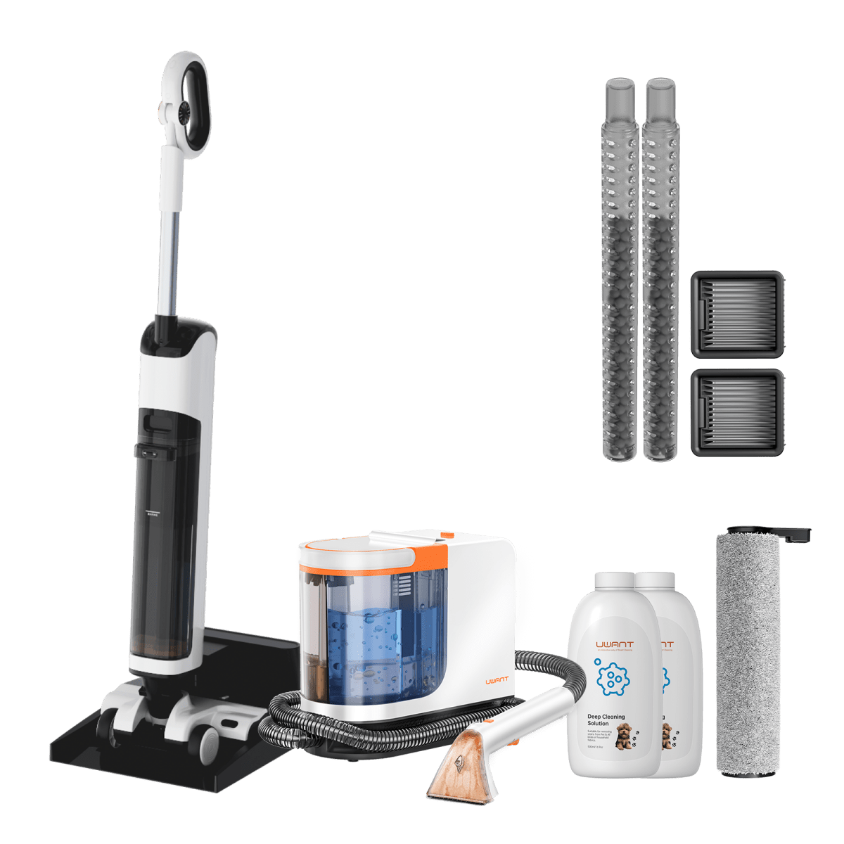 UWANT EUCombo - D100 Wet And Dry Vacuum Cleaner x B300 Pro Quiet Clean Spot Cleaner Carpet CleanerWet and Dry Vaccum Cleaners