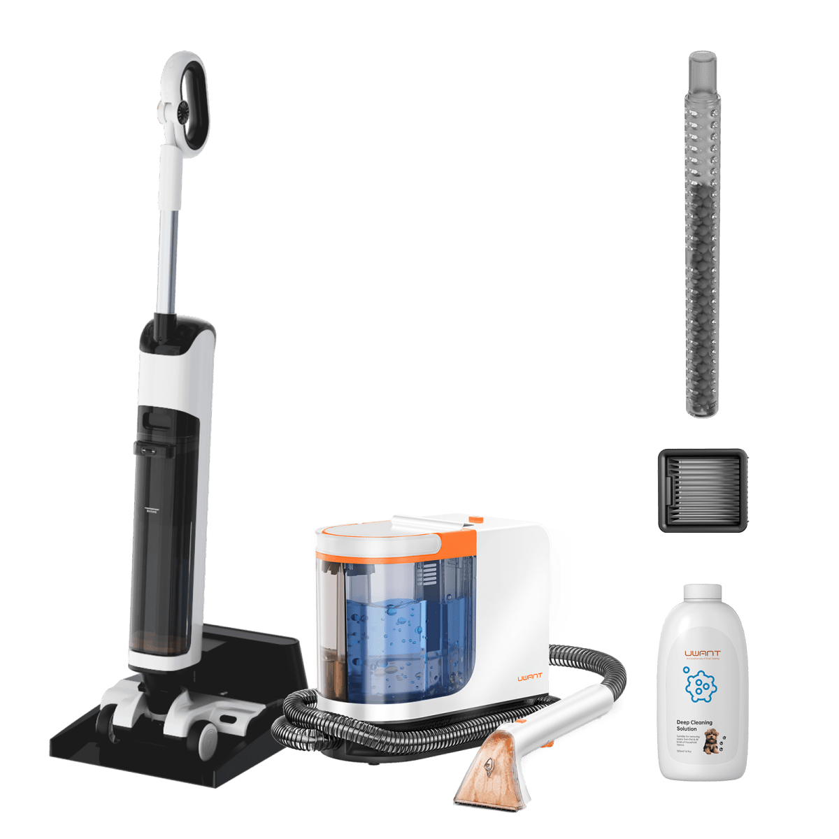 UWANT EUCombo - D100 Wet And Dry Vacuum Cleaner x B300 Pro Quiet Clean Spot Cleaner Carpet CleanerWet and Dry Vaccum Cleaners