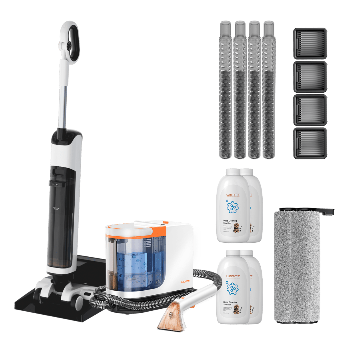 UWANT EUCombo - D100 Wet And Dry Vacuum Cleaner x B300 Pro Quiet Clean Spot Cleaner Carpet CleanerWet and Dry Vaccum Cleaners