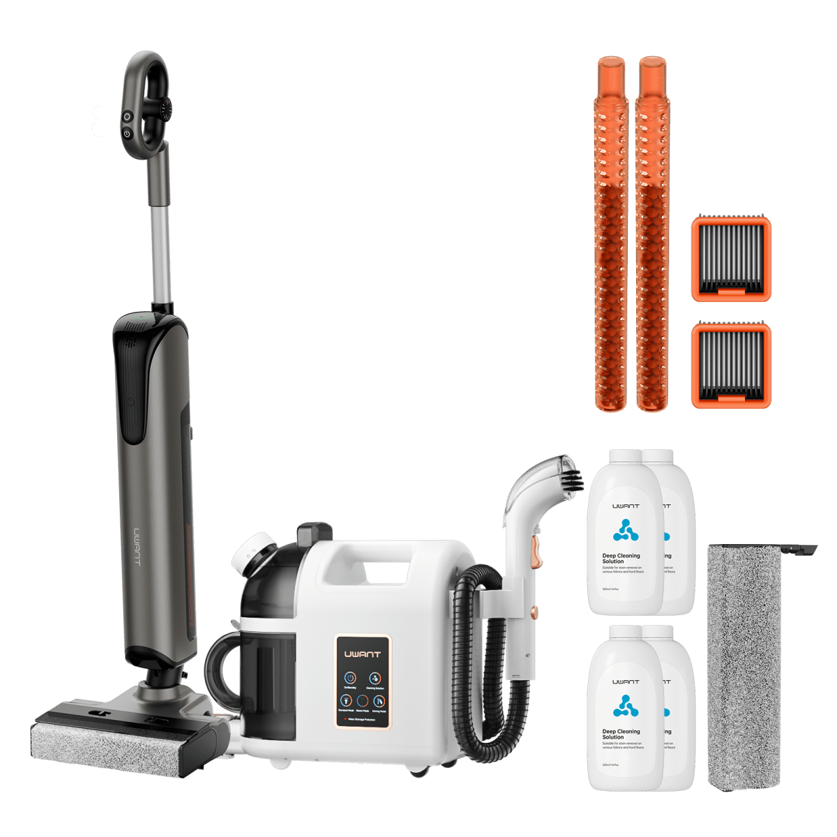 UWANT EUCombo - D700 Wet And Dry Vacuum Cleaner x B200 Steam Cleaner