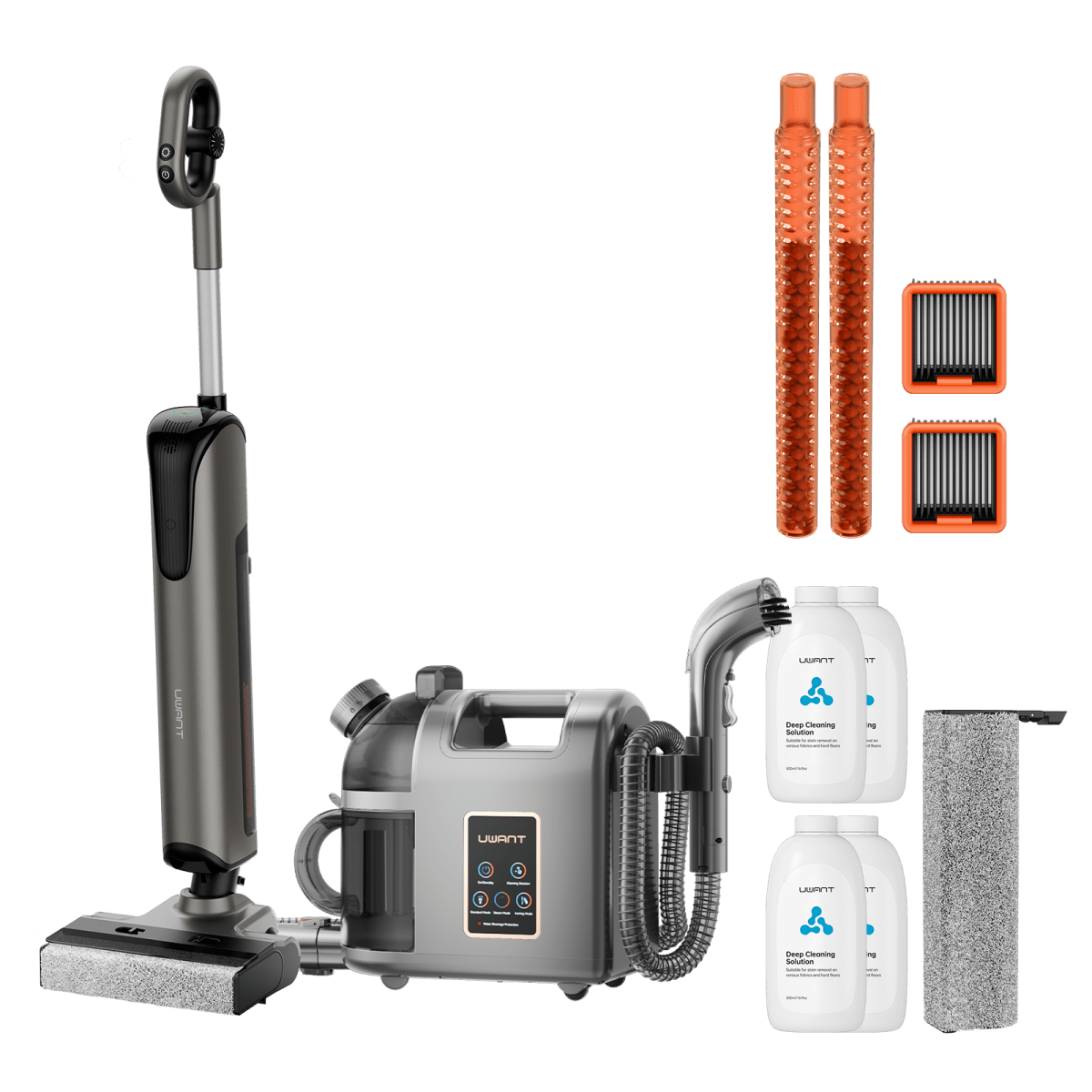 UWANT EUCombo - D700 Wet And Dry Vacuum Cleaner x B200 Steam Cleaner