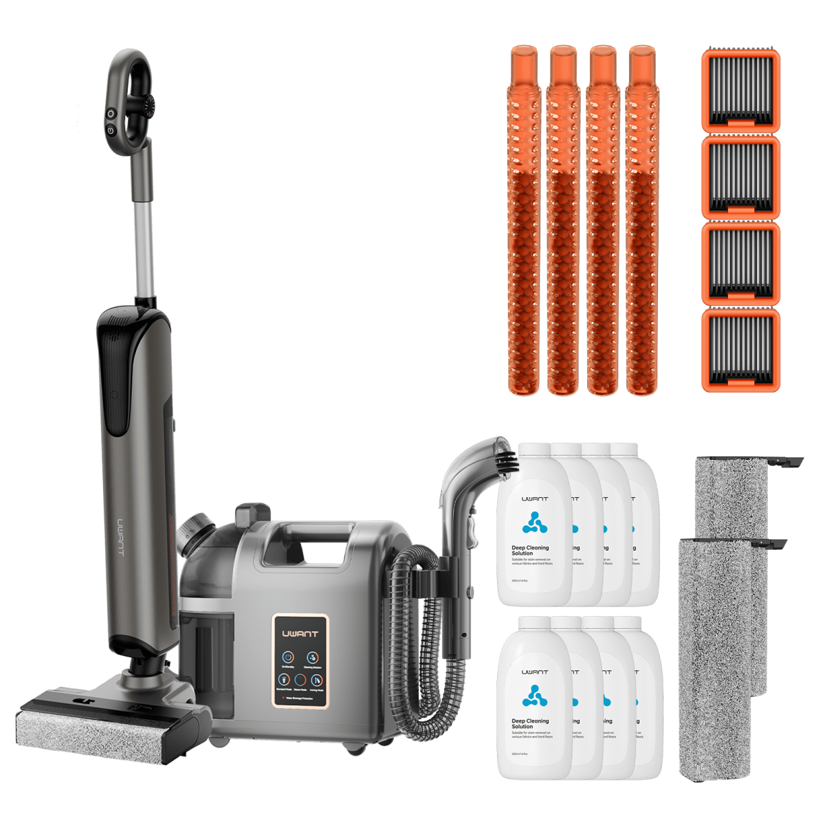 UWANT EUCombo - D700 Wet And Dry Vacuum Cleaner x B200 Steam Cleaner