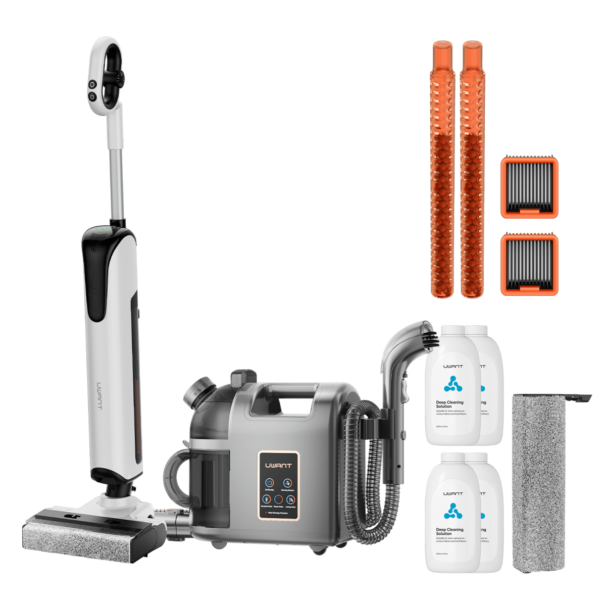 UWANT EUCombo - D700 Wet And Dry Vacuum Cleaner x B200 Steam Cleaner