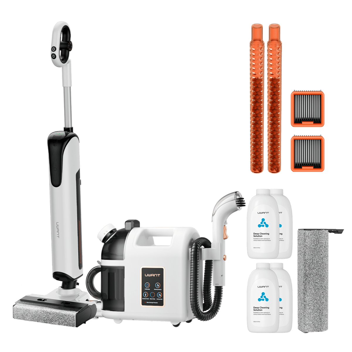 UWANT EUCombo - D700 Wet And Dry Vacuum Cleaner x B200 Steam Cleaner
