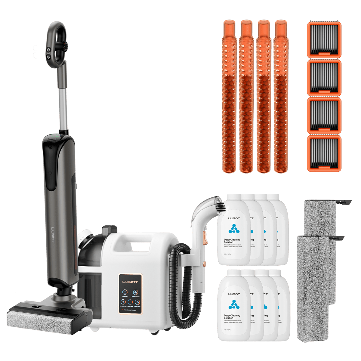 UWANT EUCombo - D700 Wet And Dry Vacuum Cleaner x B200 Steam Cleaner