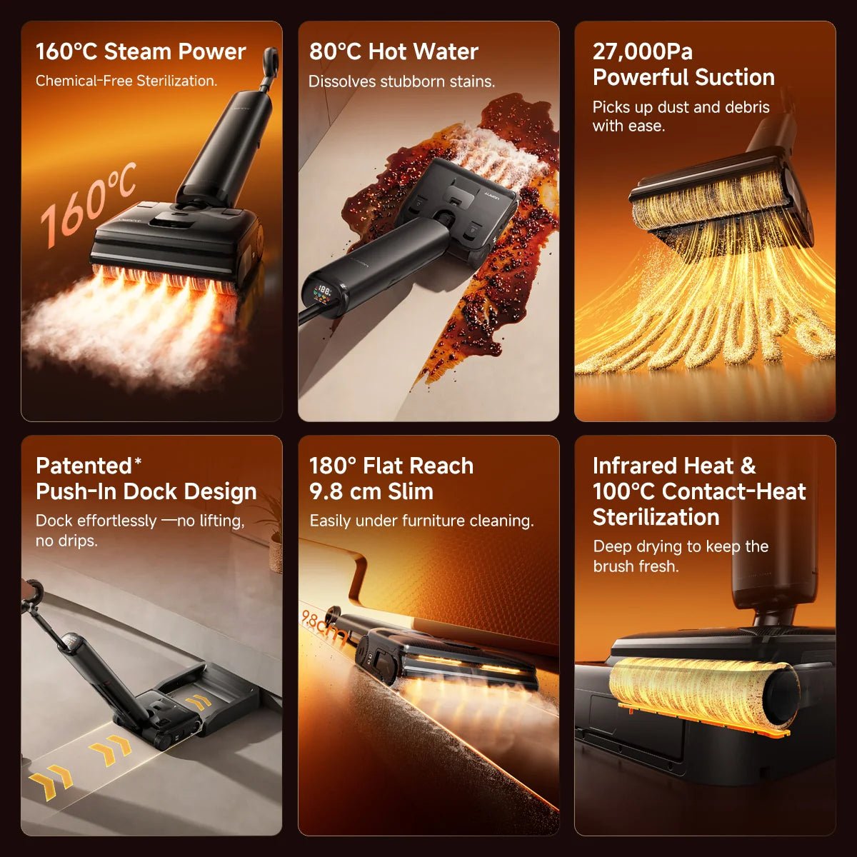 UWANT EUUWANT DX800 Steam Wet & Dry Vacuum Cleaner with Steam CleaningWet and Dry Vaccum Cleaners