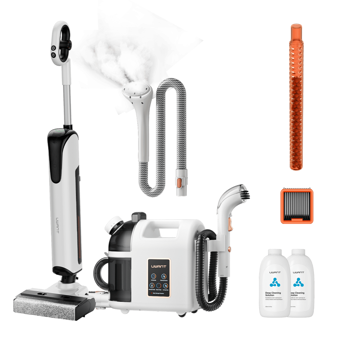 UWANT EUCombo - D700 Wet And Dry Vacuum Cleaner x B200 Steam Cleaner with Steamer
