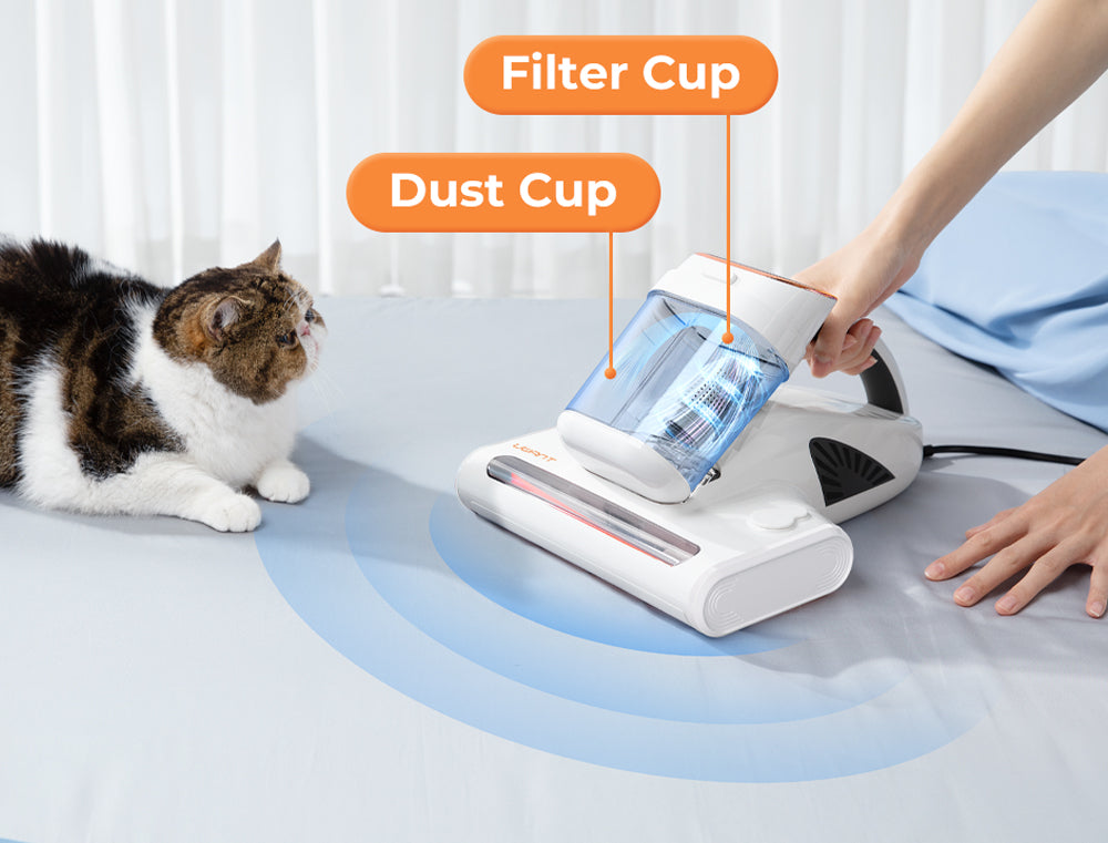 uwant-m300_Patented Dual-cup Design: Filtering and Dust Collecting Separately