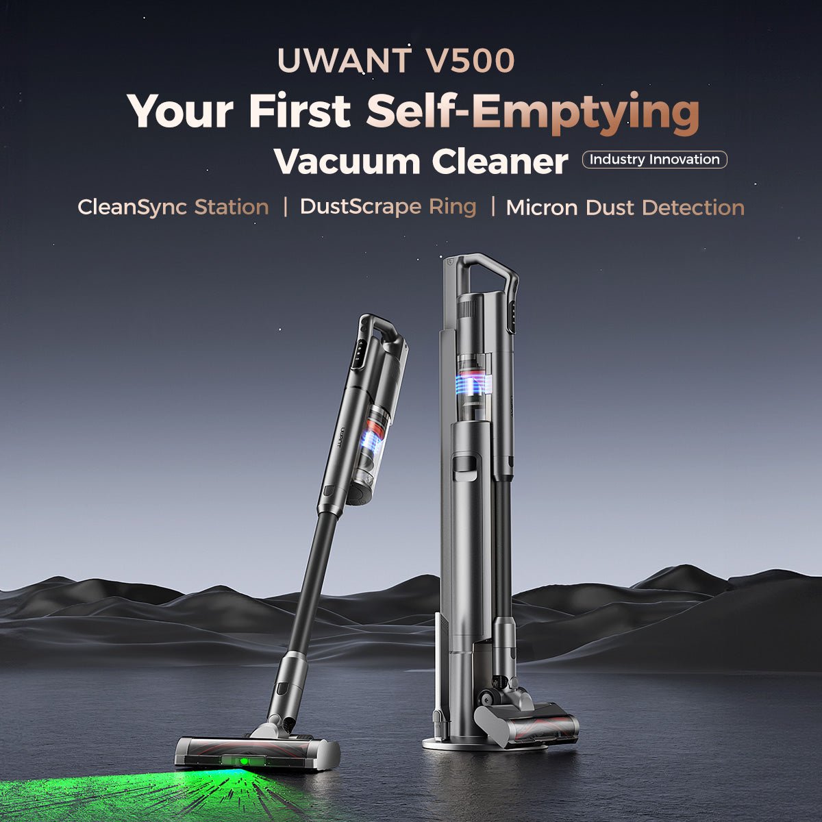 UWANT EUUWANT V500 Self - Emptying Stick VacuumVacuum Cleaner