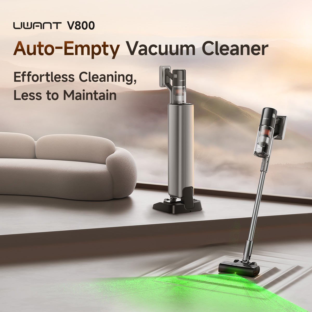 UWANT V800 Self-Emptying Stick Vacuum