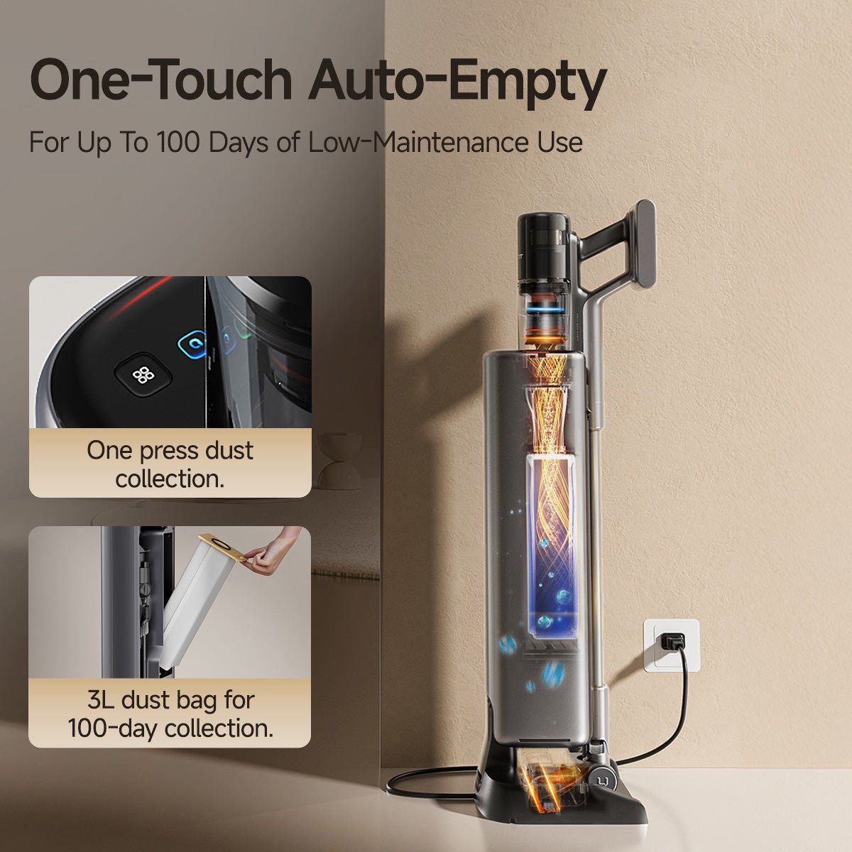 UWANT EUUWANT V800 Self - Emptying Stick VacuumVacuum Cleaner